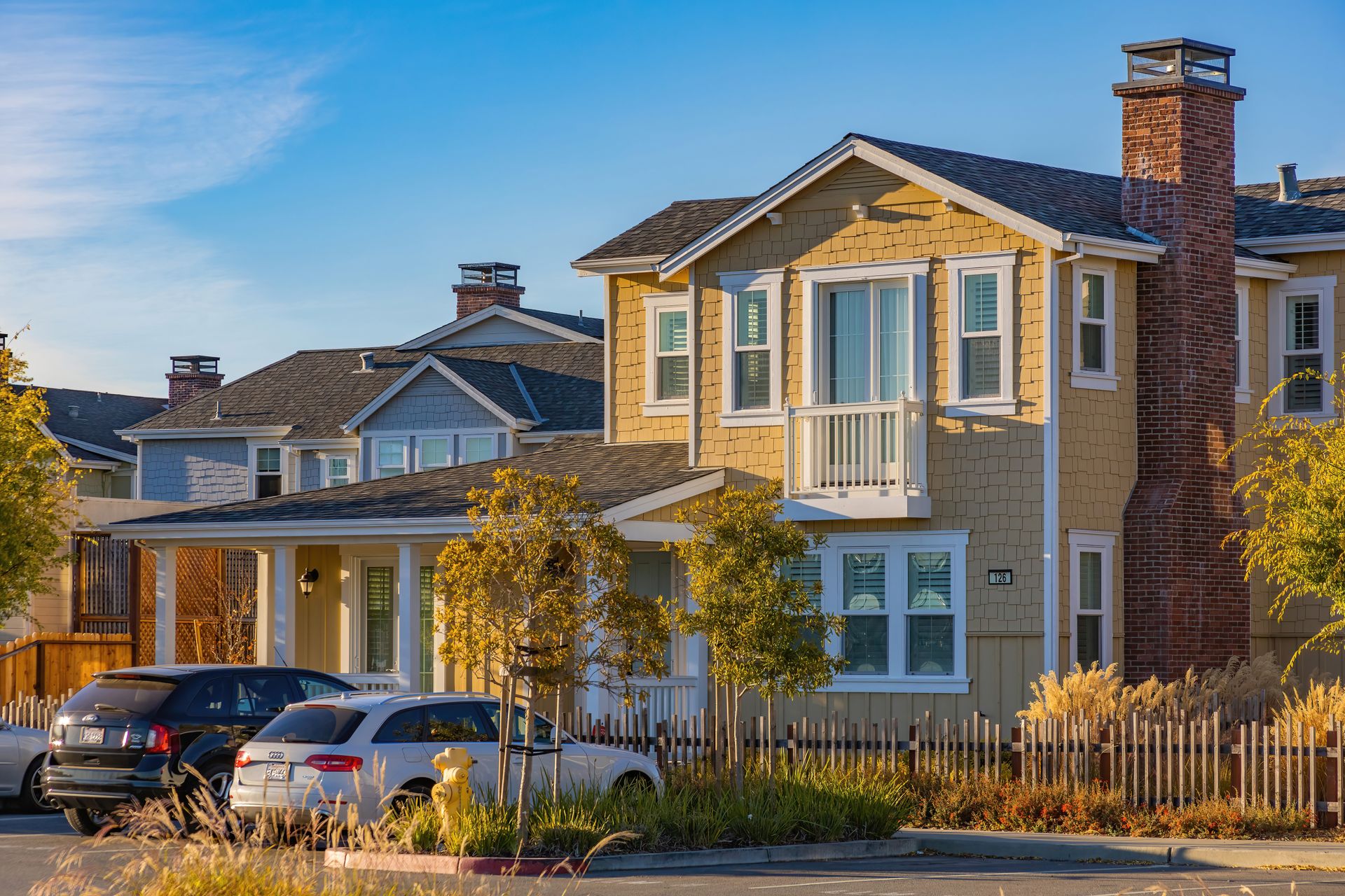 Established single-family homes on a tree-lined street in Brandon, Florida